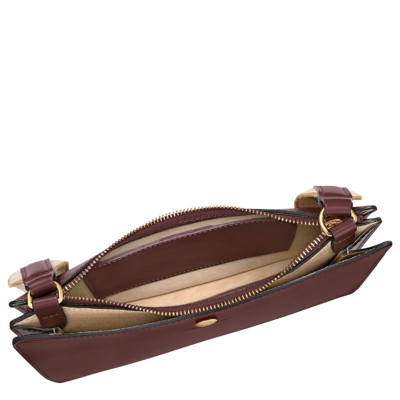 Épure Crossbody bag , Burgundy - Leather  - View 5 of  6