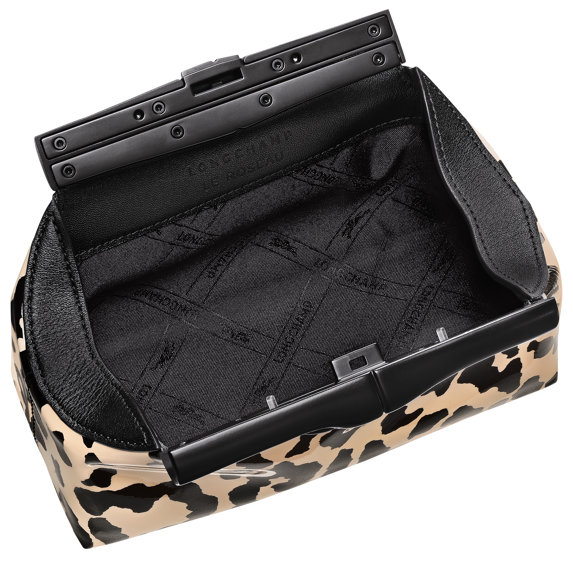 Le Roseau Pouch S, Black/Beige