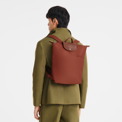 Le Pliage Green M Backpack , Chestnut - Canvas