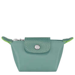 Le Pliage Green Coin purse , Lagoon - Recycled canvas