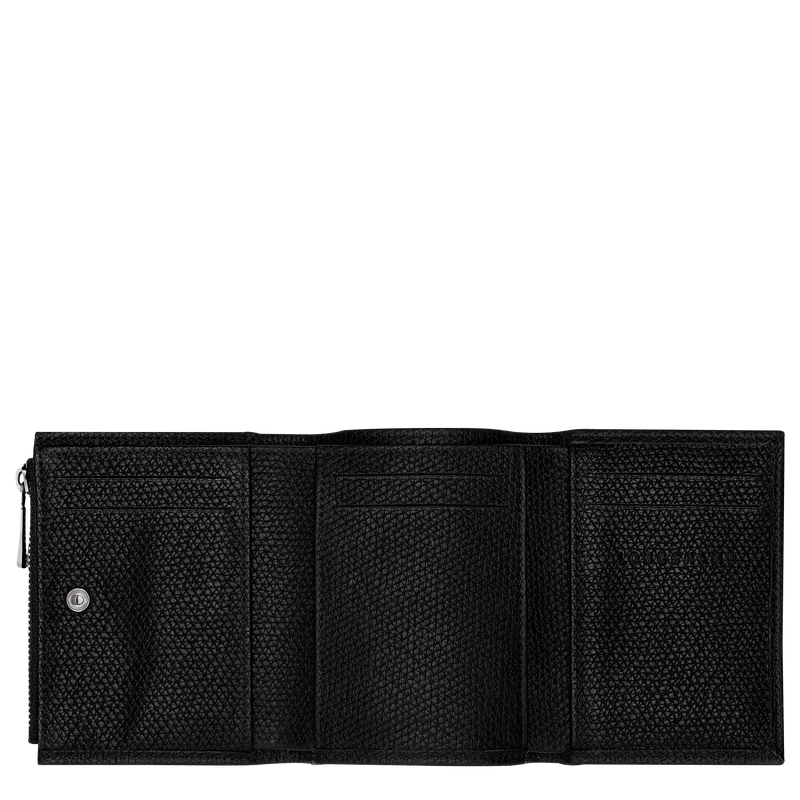 Le Roseau Compact wallet , Black - Leather  - View 3 of  3
