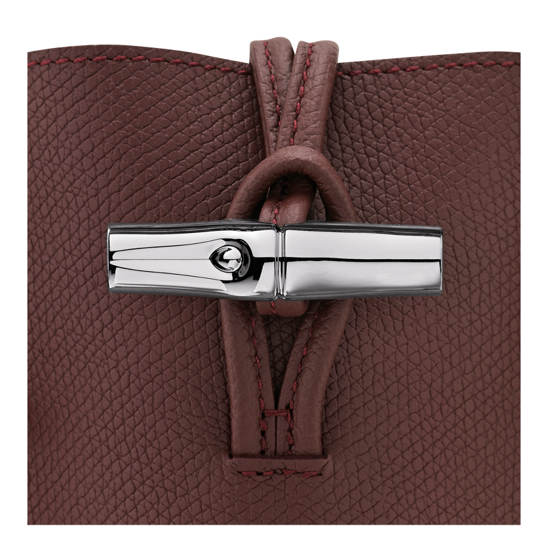 Le Roseau Phone case , Burgundy - Leather  - View 4 of  4
