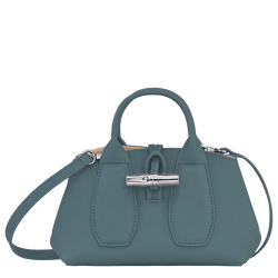 Roseau XS Top handle bag , Thistle - Leather