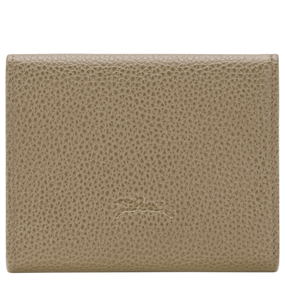 Le Foulonn&eacute; Compact wallet , Lichen - Leather