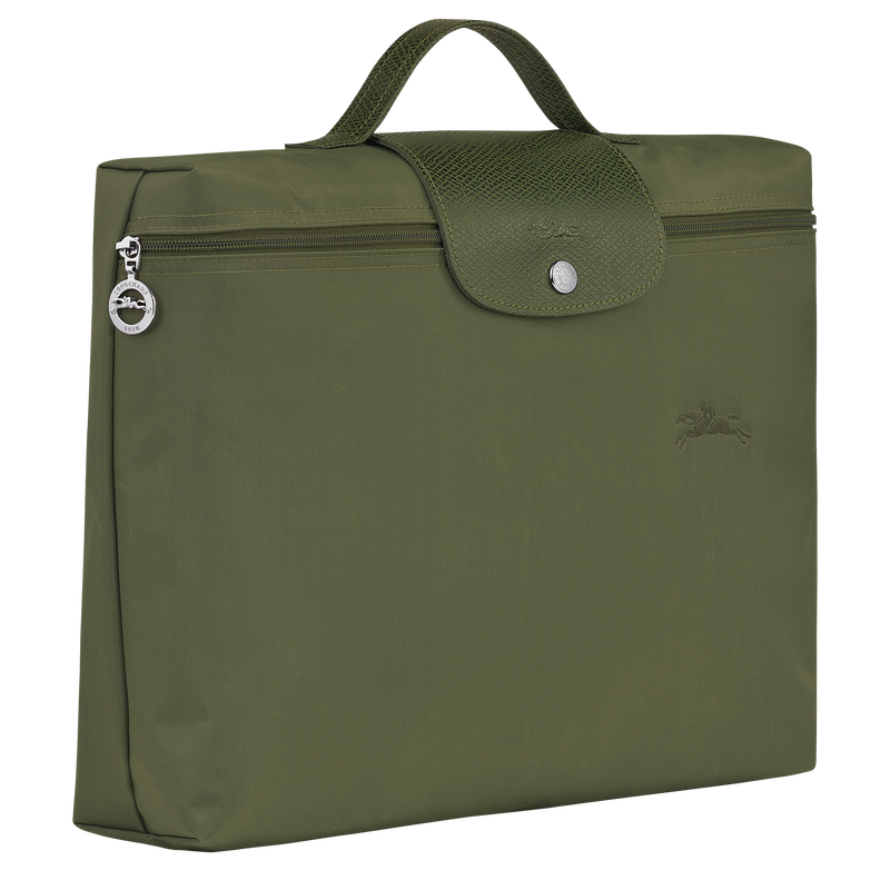 Le Pliage Green S Briefcase , Forest - Recycled canvas  - View 3 of  7