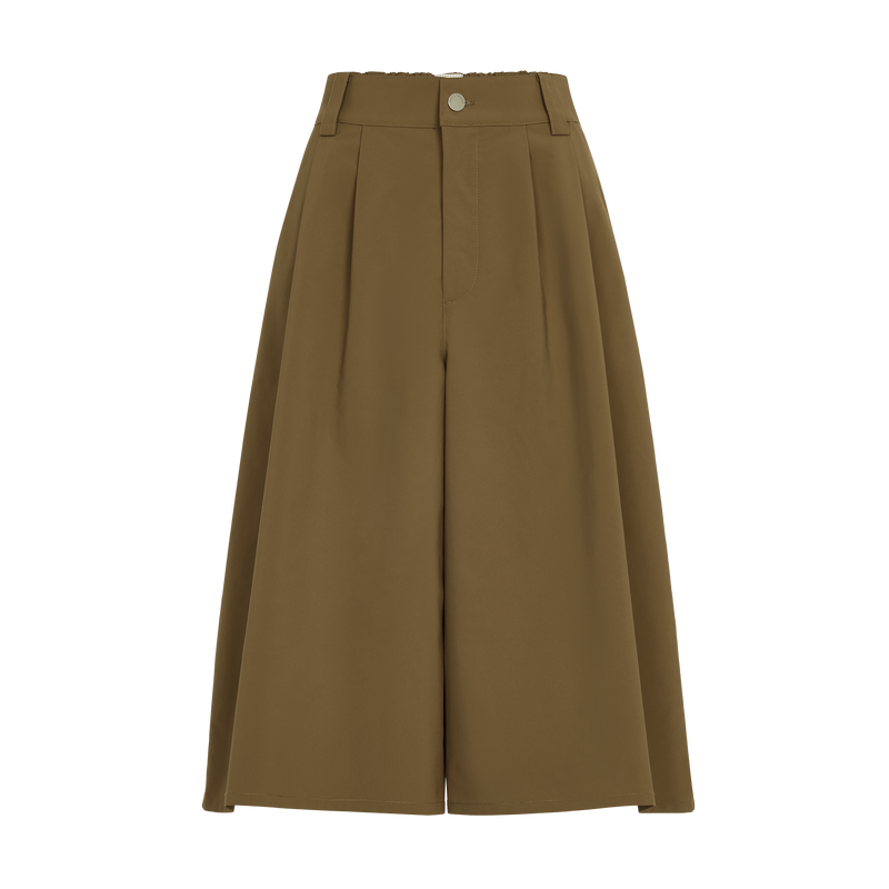 Shorts , Olive - Technical poplin  - View 1 of  4