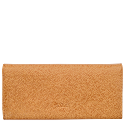 Le Foulonné Continental wallet , Walnut - Leather