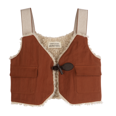 Cardigan , Marmalade - Faux fur-lined cotton