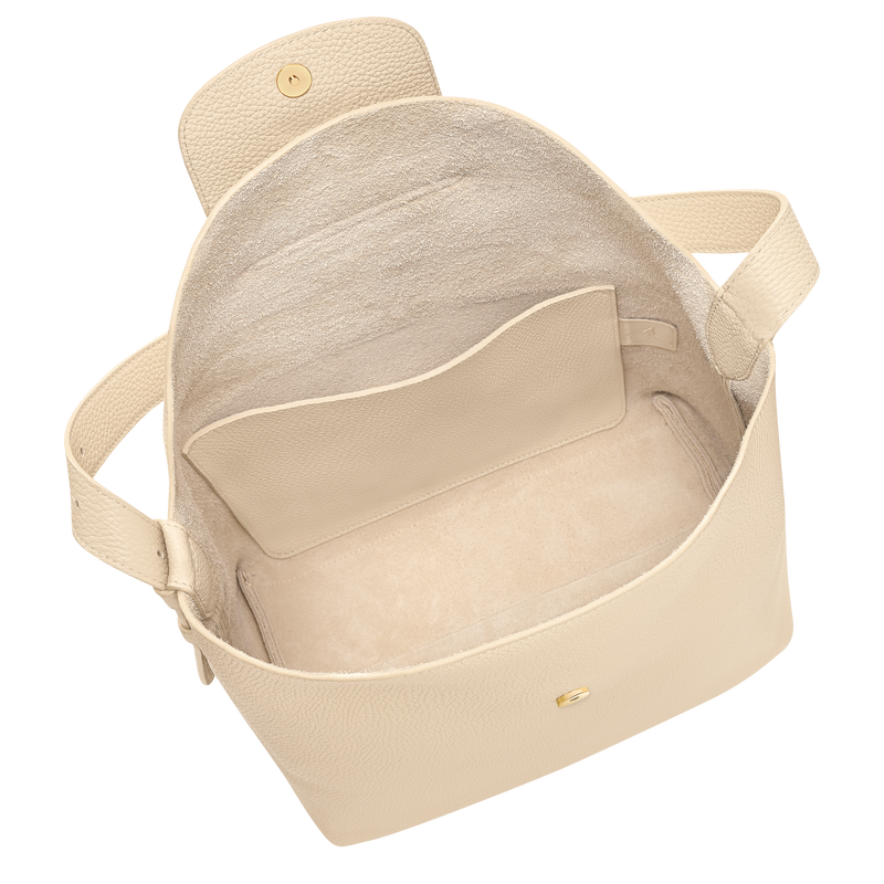 Le Cadence M Shoulder bag , Vanilla - Leather  - View 4 of  5
