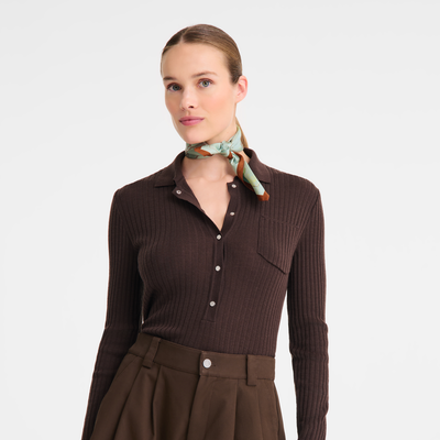 Douce Cavalcade Silk scarf 50 , Almond Green - Silk