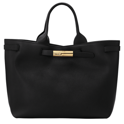 Le Smart L Tote bag , Black - Leather
