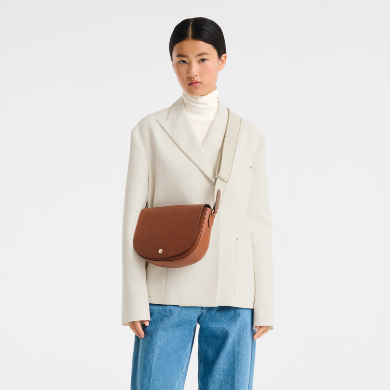 &Eacute;pure M Crossbody bag , Cognac - Leather  - View 7 of  7