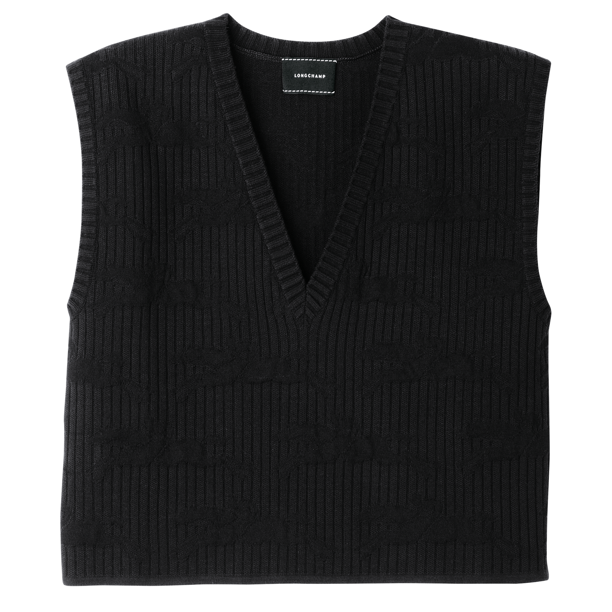 Sleeveless sweater, Black - View 1 of
4 - zoom in null Sleeveless sweater, Black