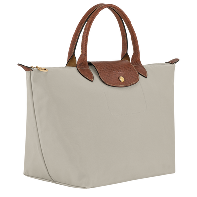 Le Pliage Original M Handbag , Pebble - Recycled canvas