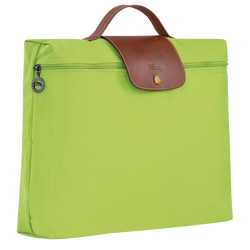 Le Pliage Original S Briefcase , Green Light - Recycled canvas