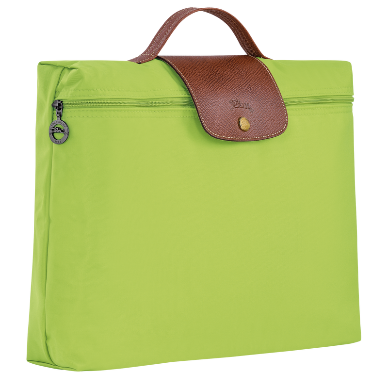 Le Pliage Original S Briefcase , Green Light - Recycled canvas  - View 2 of  5