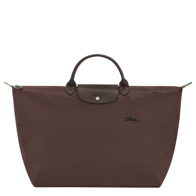 Le Pliage Green L Travel bag , Mocha - Recycled canvas