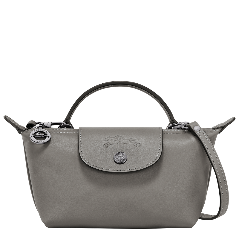 Le Pliage Xtra XS Pouch , Turtledove - Leather  - View 1 of  6