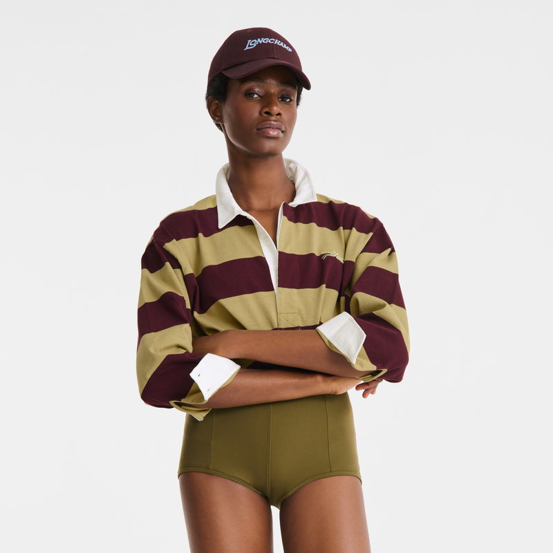 Cap , Burgundy - Cotton  - View 1 of  3