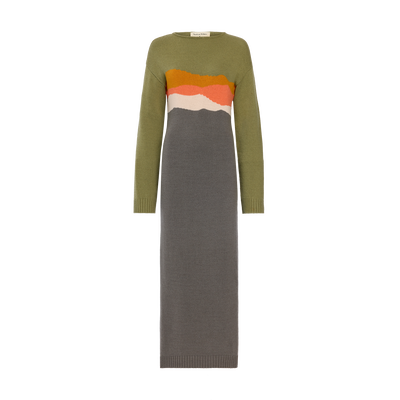 Dress Caroline H&eacute;lain x Longchamp , Mineral - Knit