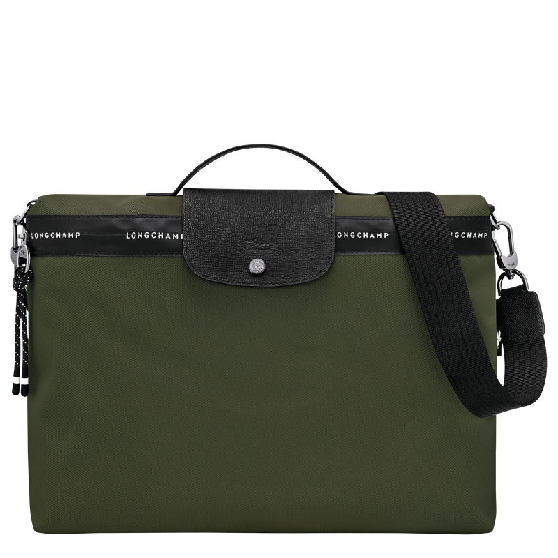 Le Pliage Energy Briefcase , Khaki - Canvas  - View 1 of  6