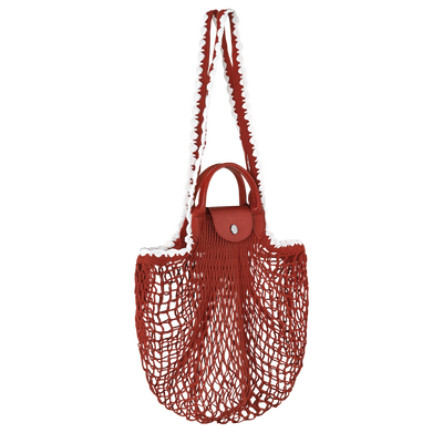 Le Pliage Collection Mesh bag L, Terracotta