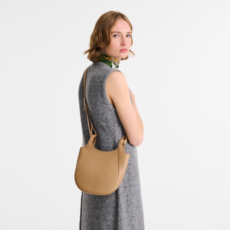 Le Foulonné S Crossbody bag , Biscuit - Leather  - View 2 of  4