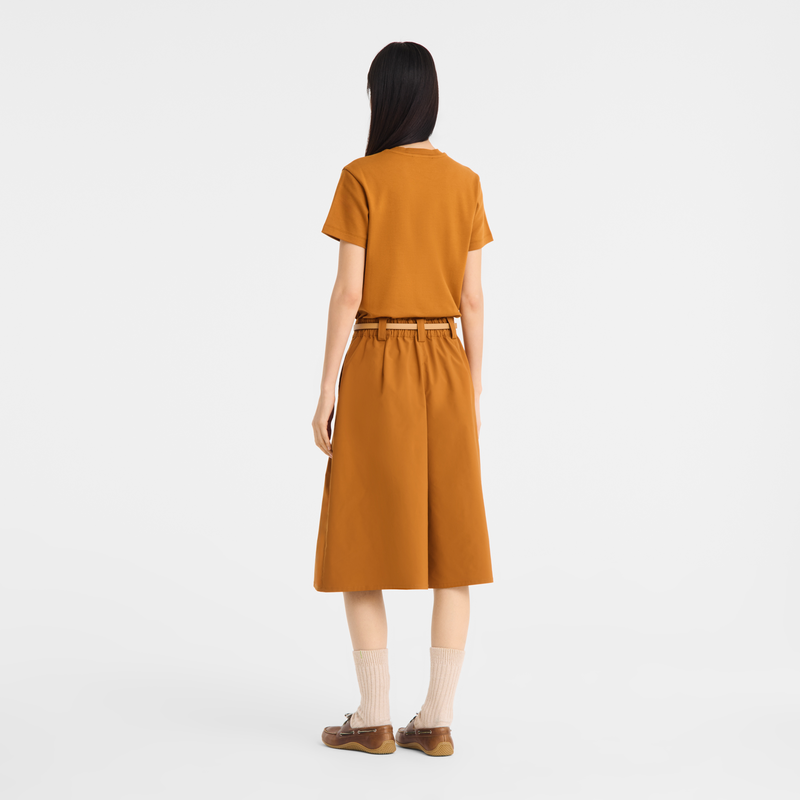 Shorts , Caramel - Technical poplin  - View 4 of  5