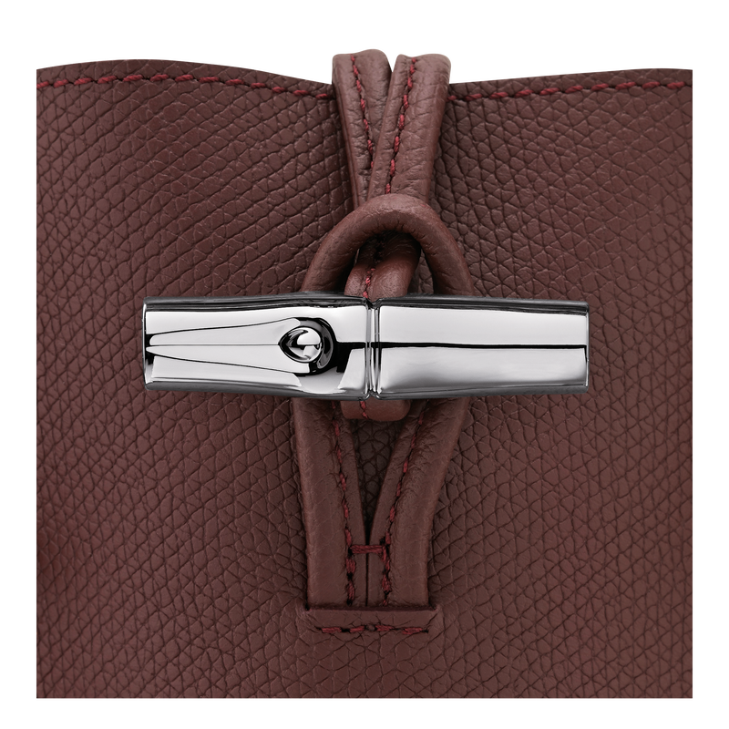 Le Roseau Phone case , Burgundy - Leather  - View 4 of  4