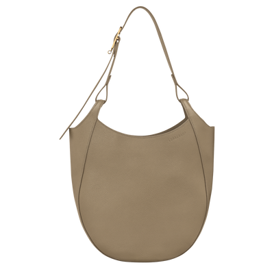 Le Foulonn&eacute; L Hobo bag , Lichen - Leather