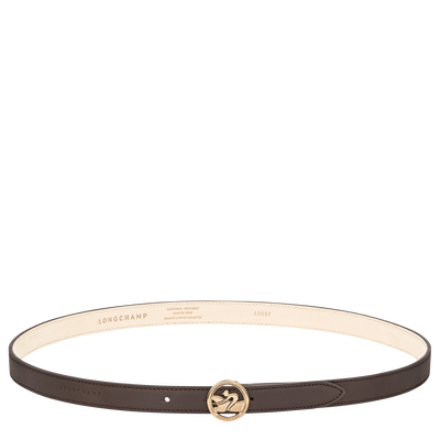 Ladies' belt , Mocha - Leather