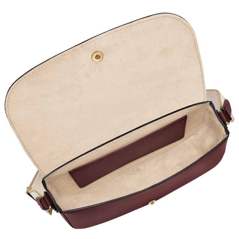 &Eacute;pure M Crossbody bag , Burgundy - Leather  - View 5 of  6