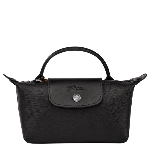 Le Pliage City Pouch with handle , Black - Canvas - View 1 of  5