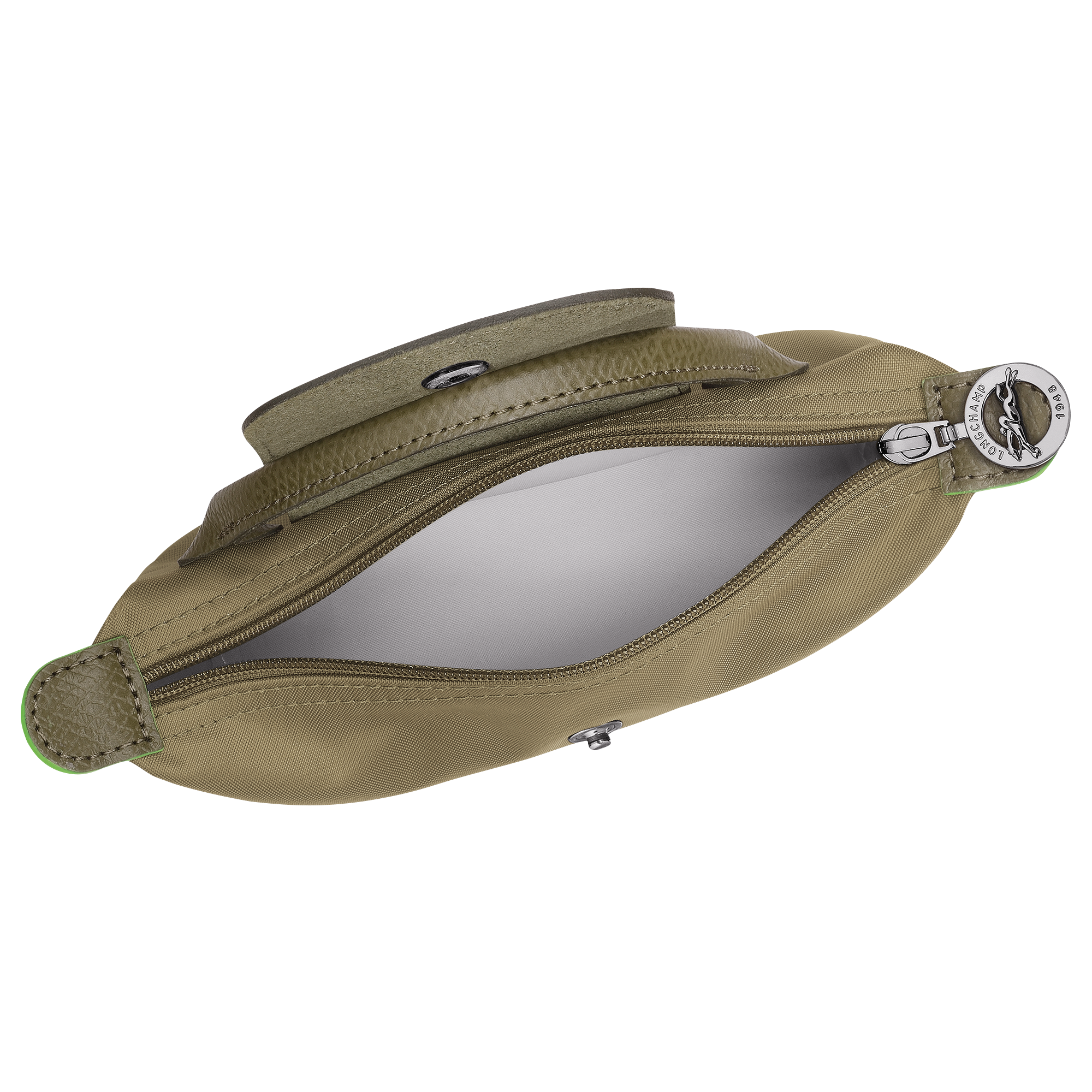 Pouch with handle, Artichoke - View 5 of 
        6 - zoom in Le Pliage Green Pouch with handle, Artichoke