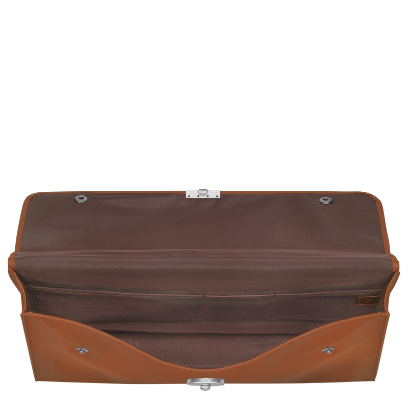 Le Foulonn&eacute; S Briefcase , Caramel - Leather  - View 5 of  5
