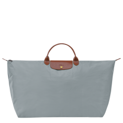 Le Pliage Original M Travel bag , Steel - Recycled canvas