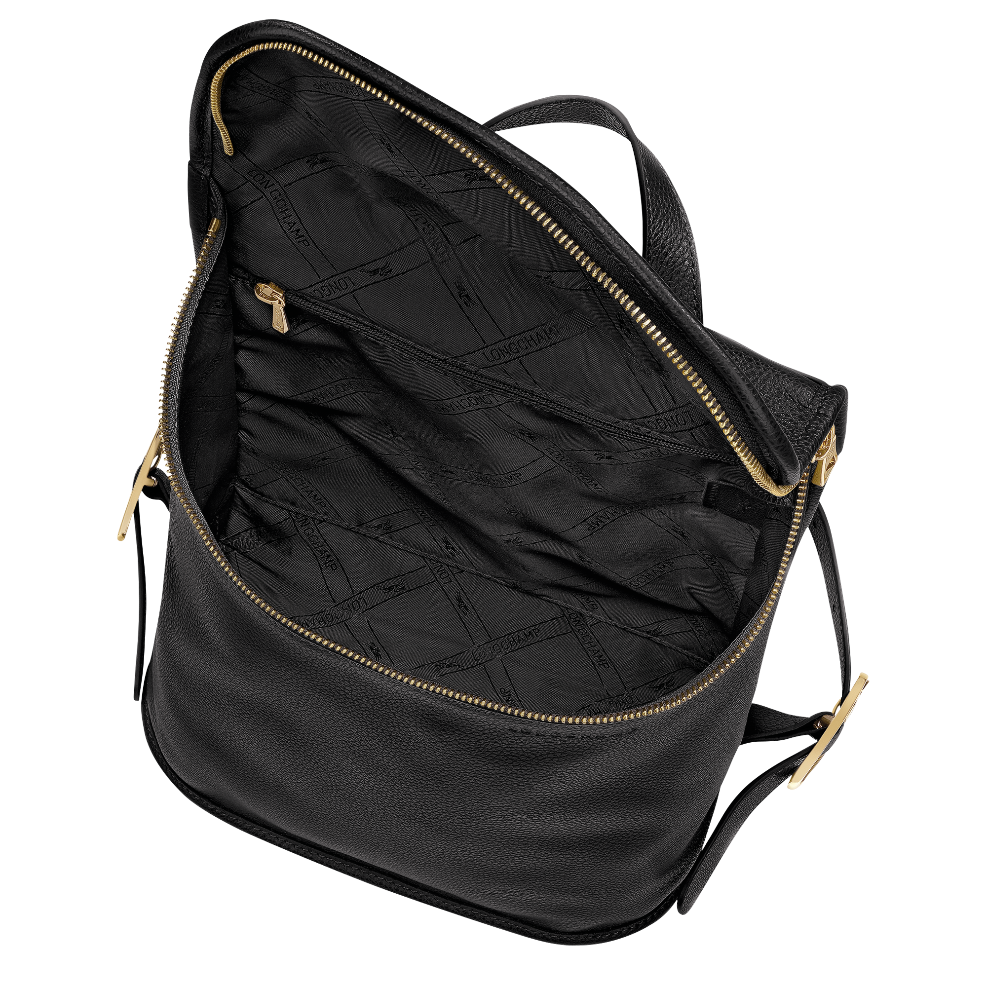 Le Foulonn&eacute; Backpack M, Black
