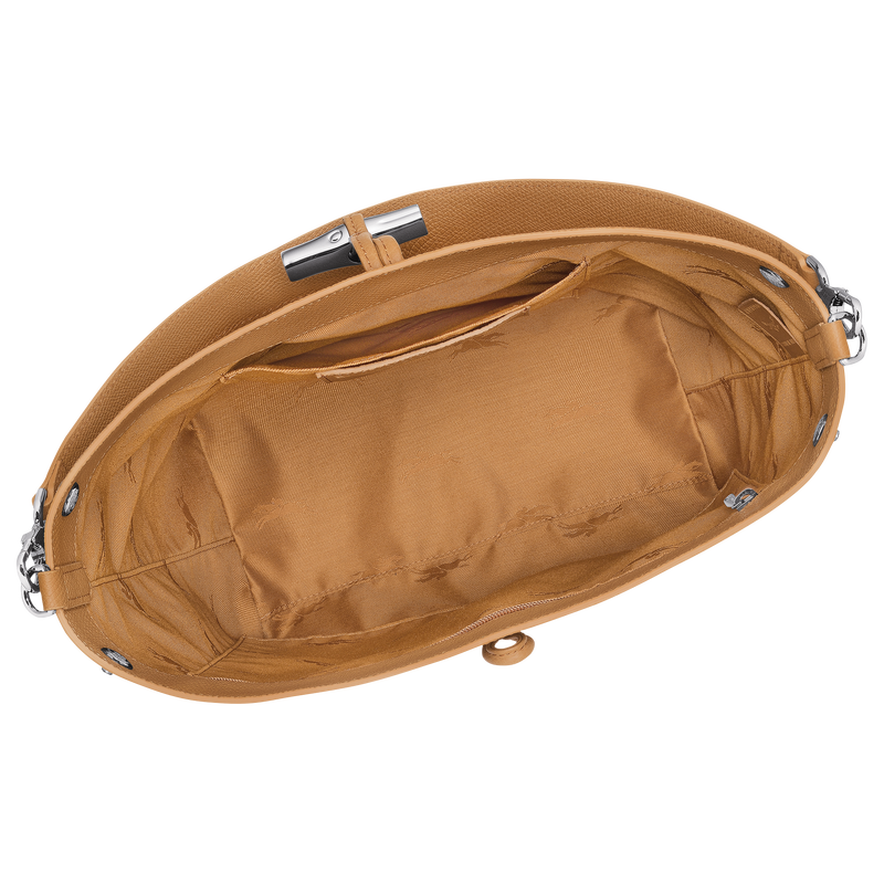 Le Roseau M Shoulder bag , Walnut - Leather  - View 5 of  6