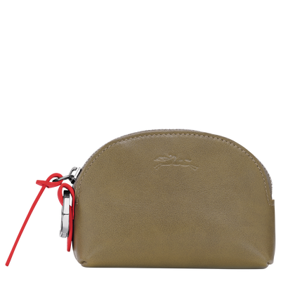 Longchamp Pocket Coin purse , Olive - Leather