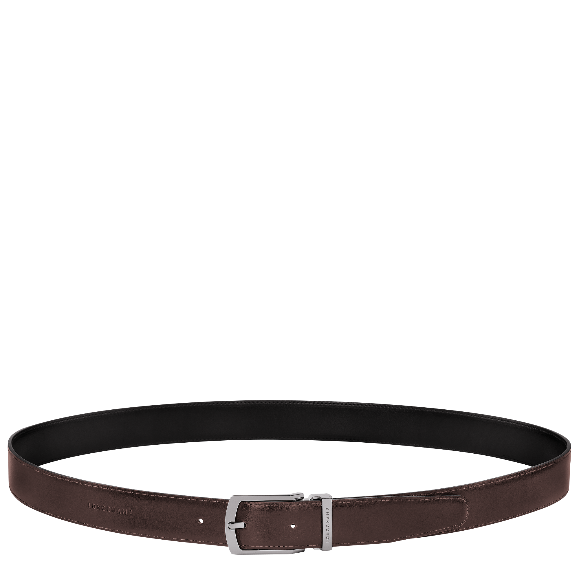 Delta Box Men's belt, Black/Mocha