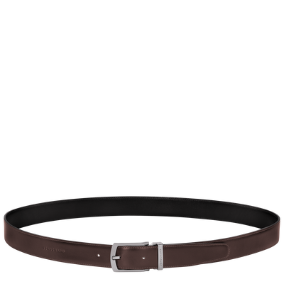 Men's belt, Black/Mocha - View 3 of  
    5 - zoom in Delta Box Men's belt, Black/Mocha