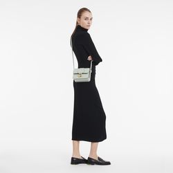 Box-Trot S Crossbody bag , Green-gray - Leather