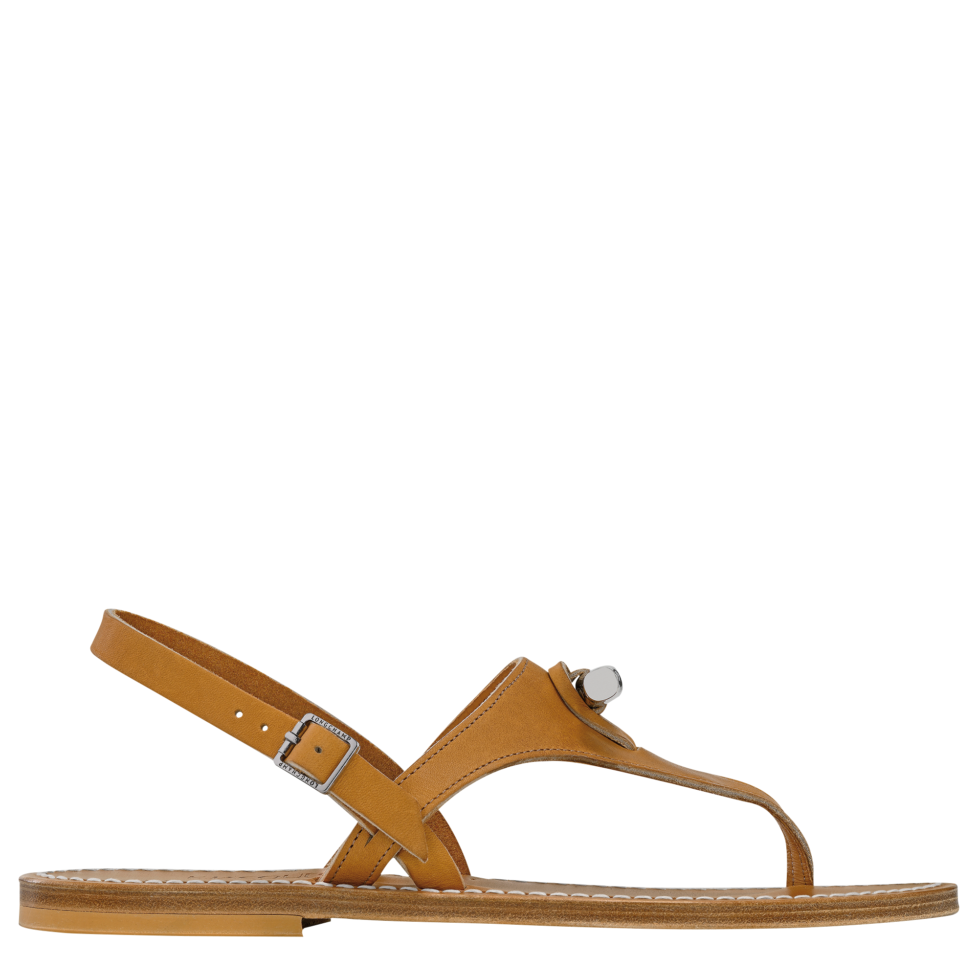 Longchamp x K.Jacques Sandals, Natural