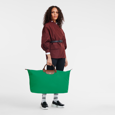 Le Pliage Original XL Travel bag , Green - Recycled canvas