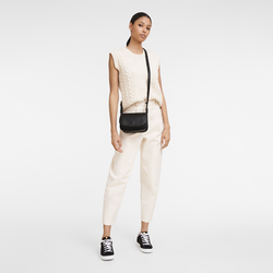 Le Foulonné XS Crossbody bag , Black - Leather