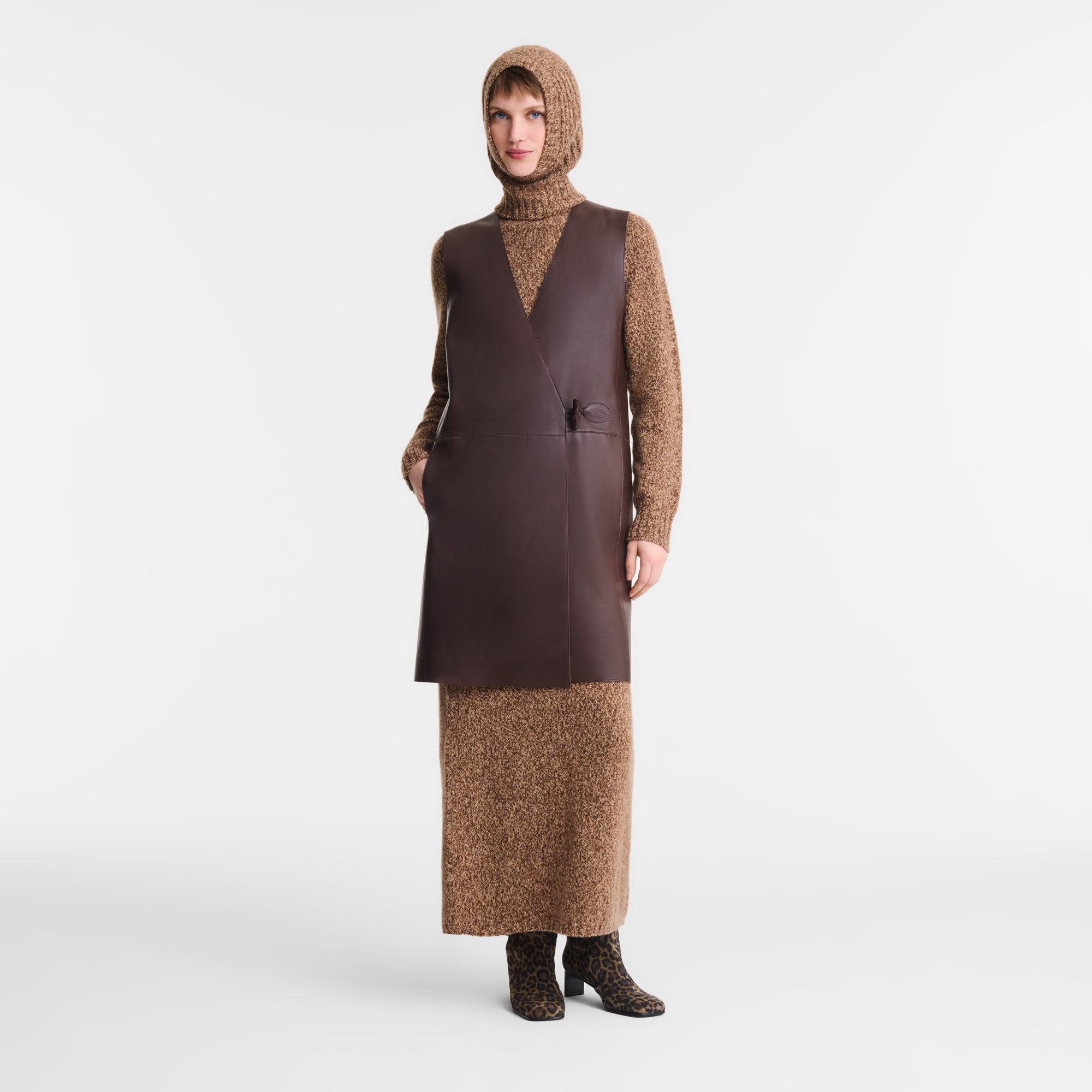 Sleeveless jacket, Ebony - View 2 of 
        5 - zoom in null Sleeveless jacket, Ebony