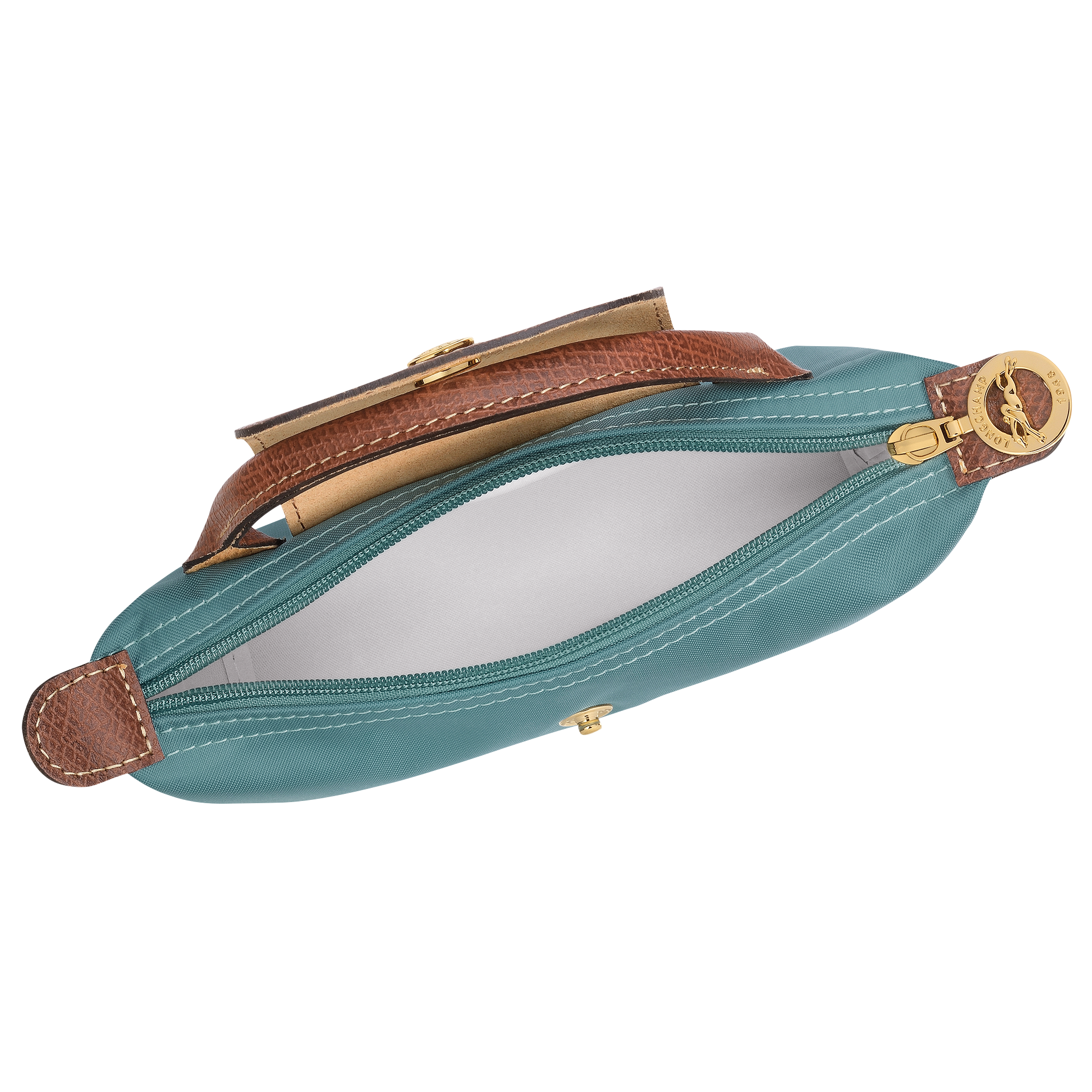 Pouch with handle, Eucalyptus - View 5 of 
        6 - zoom in Le Pliage Original Pouch with handle, Eucalyptus