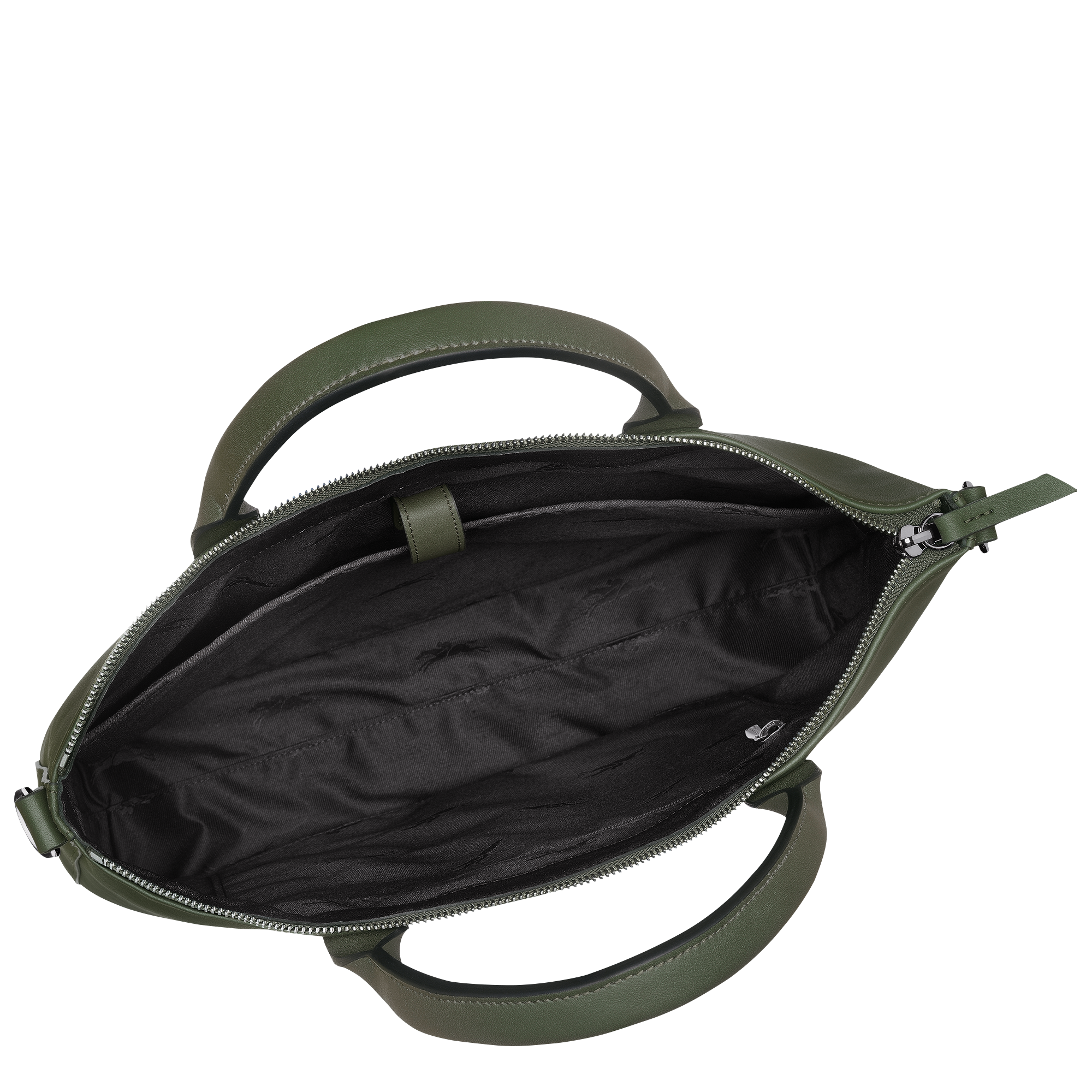 Briefcase, Khaki - View 4 of 
        4 - zoom in Longchamp 3D Briefcase, Khaki