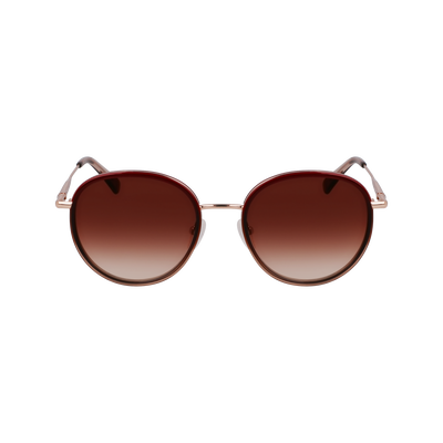 Sunglasses , Rose Gold/Burgundy - Metal