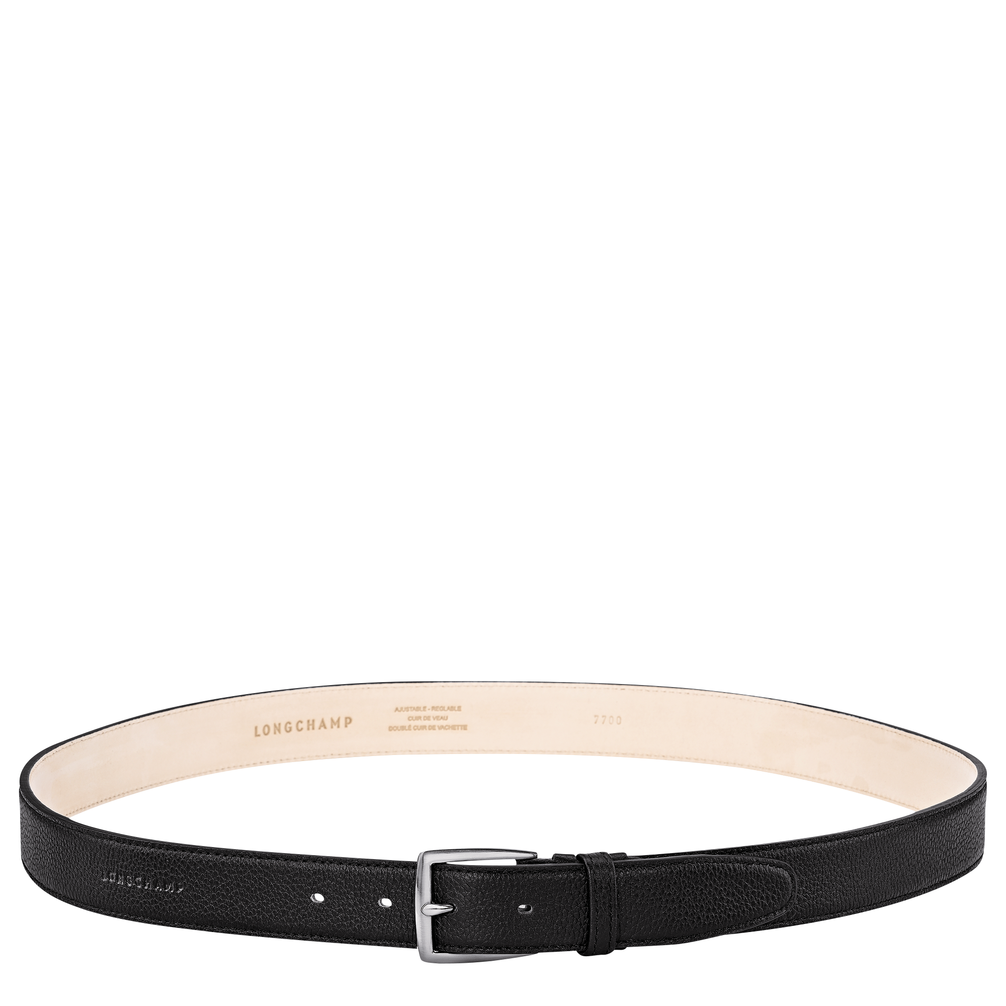Men's belt, Black - View 1 of
2 - zoom in Le Foulonné Men's belt, Black